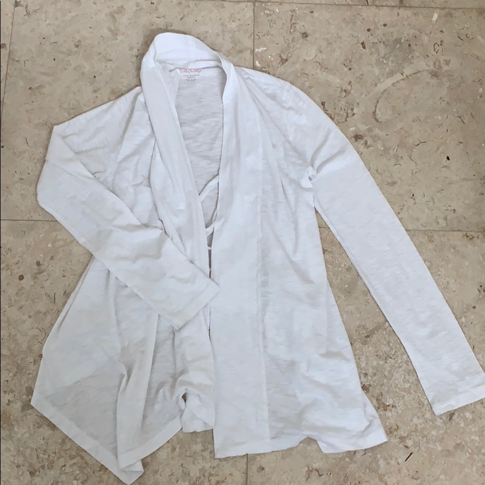 Lilly Pulitzer open style cardigan white medium